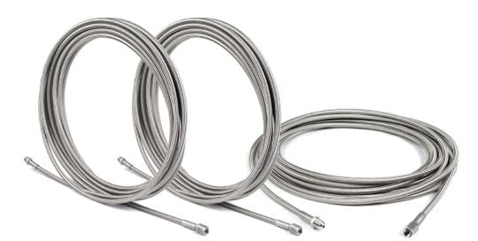 przewod teflonowy w podwojnym oplocie stalowym do gazow wysokocisnieniowych