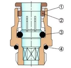 konstrukce zásuvného konektoru